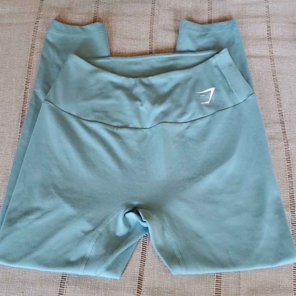 Gymshark M Blue Leggings Workout Gym Running Athleisure Activewear Compression